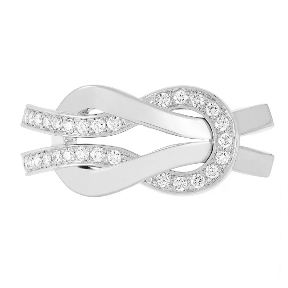 Bague Chance Infinie, moyen modèle, pavée