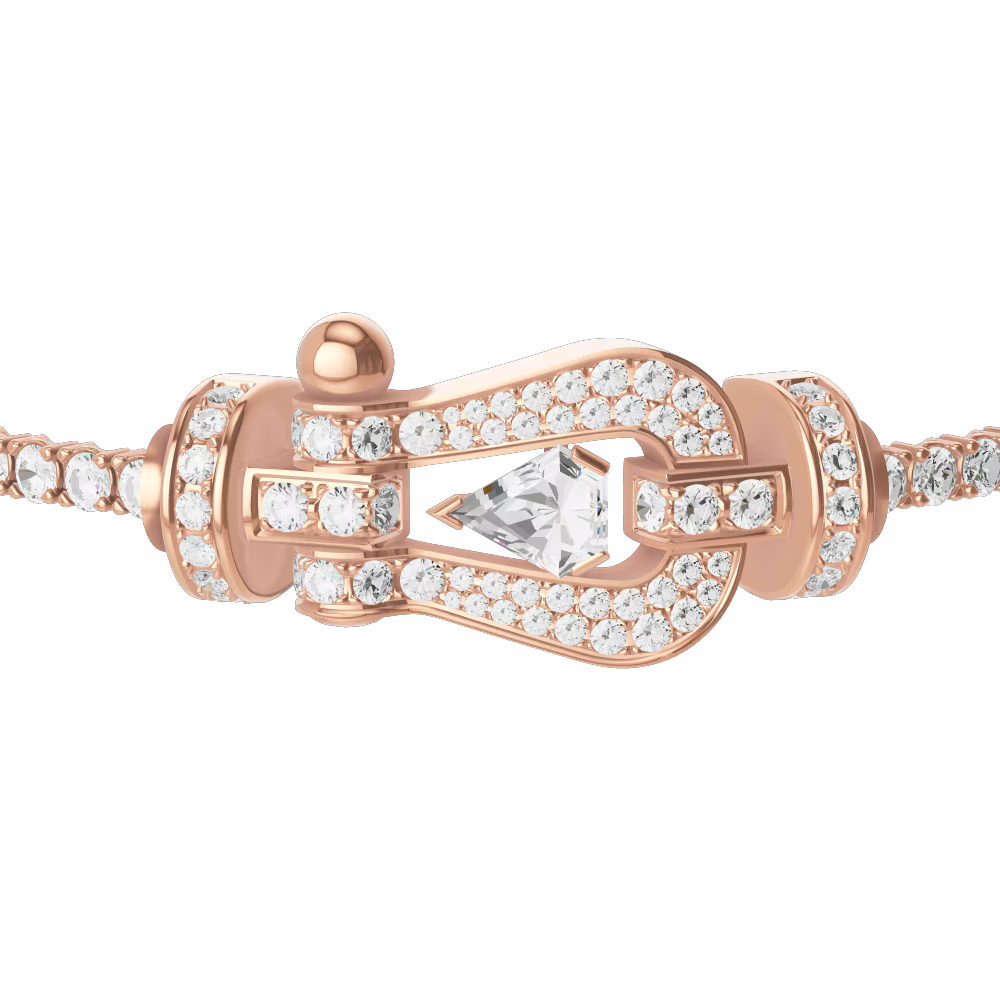 Bracelet Force 10, grand modèle, pavé, Hero Cut