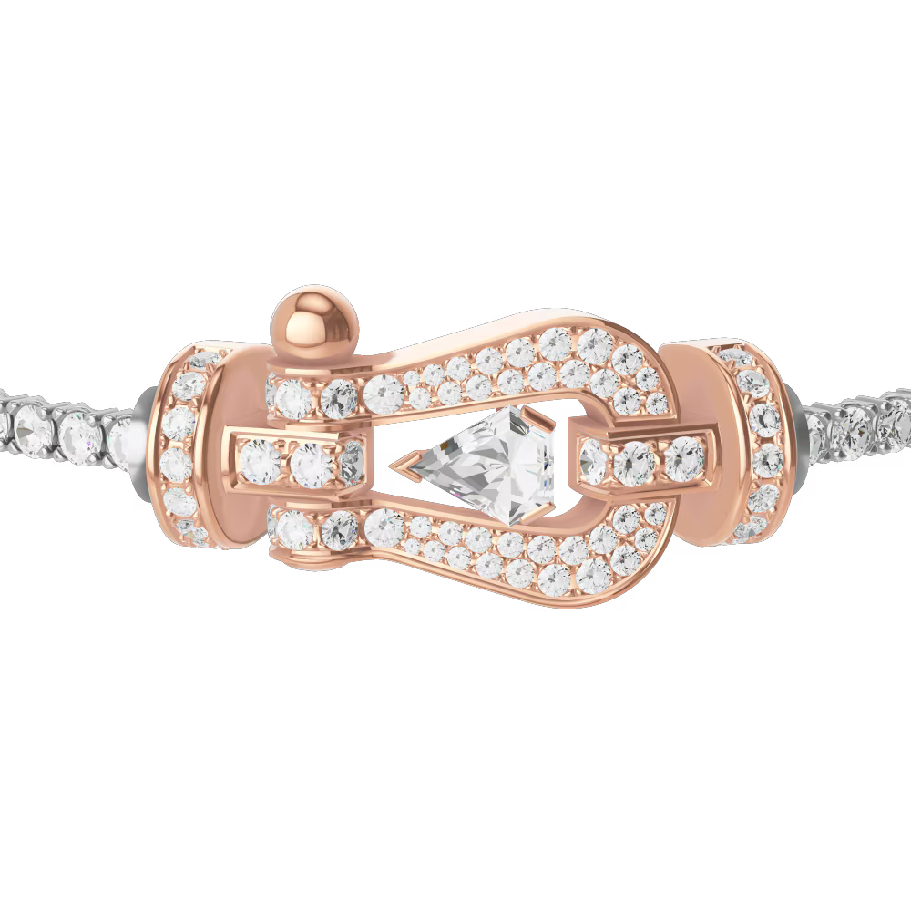 Bracelet Force 10, grand modèle, pavé, Hero Cut