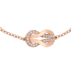 Bracelet Chance Infinie, chaîne, moyen modèle, semi-pavé