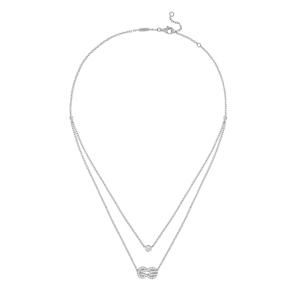 Collier Chance Infinie, moyen modèle, pavé