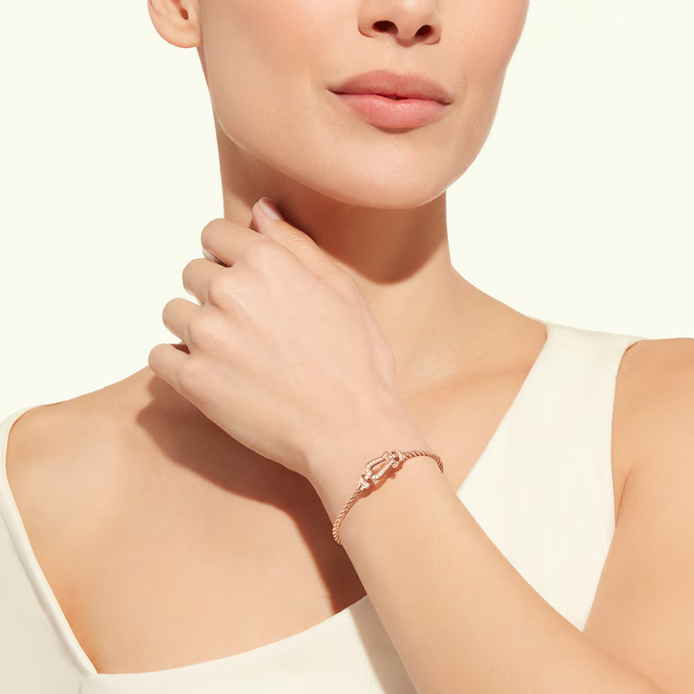Bracelet Force 10, moyen modèle, pavé