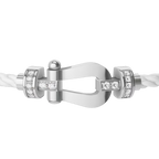 Bracelet Force 10, moyen modèle, semi-pavé