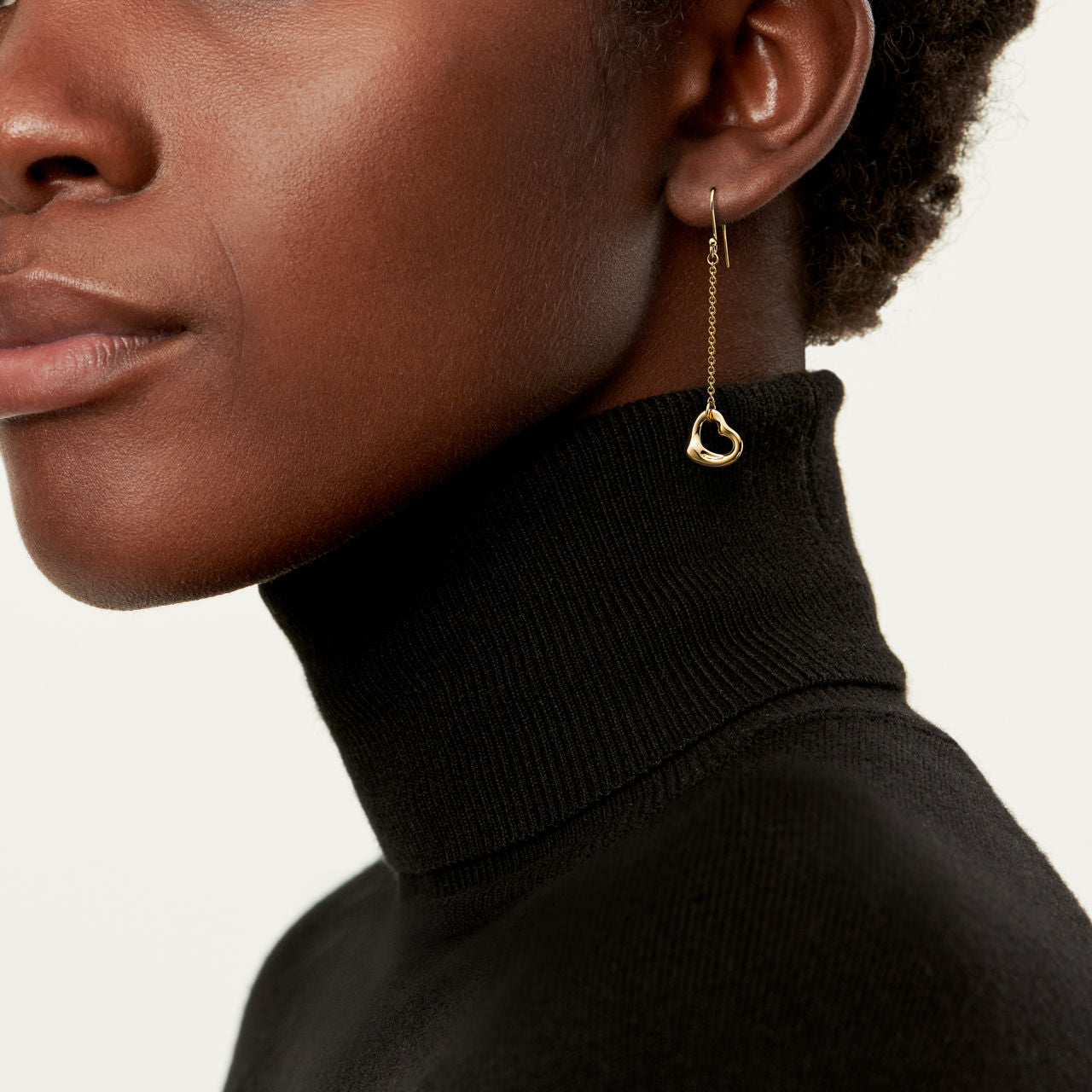 Boucles d’oreilles Open Heart en or jaune 18 carats