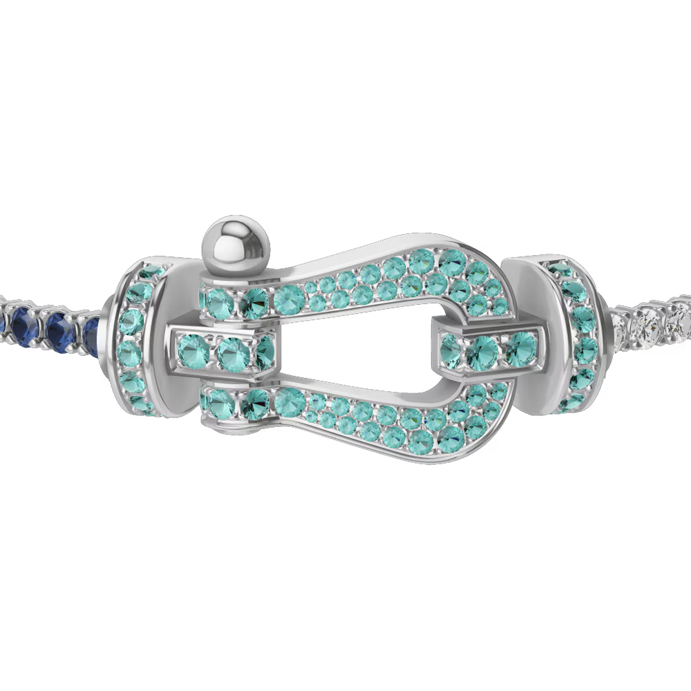 Bracelet Force 10, grand modèle, pavé