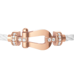 Bracelet Force 10, moyen modèle, semi-pavé