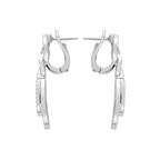 Boucles d'oreilles Chance Infinie, pavées