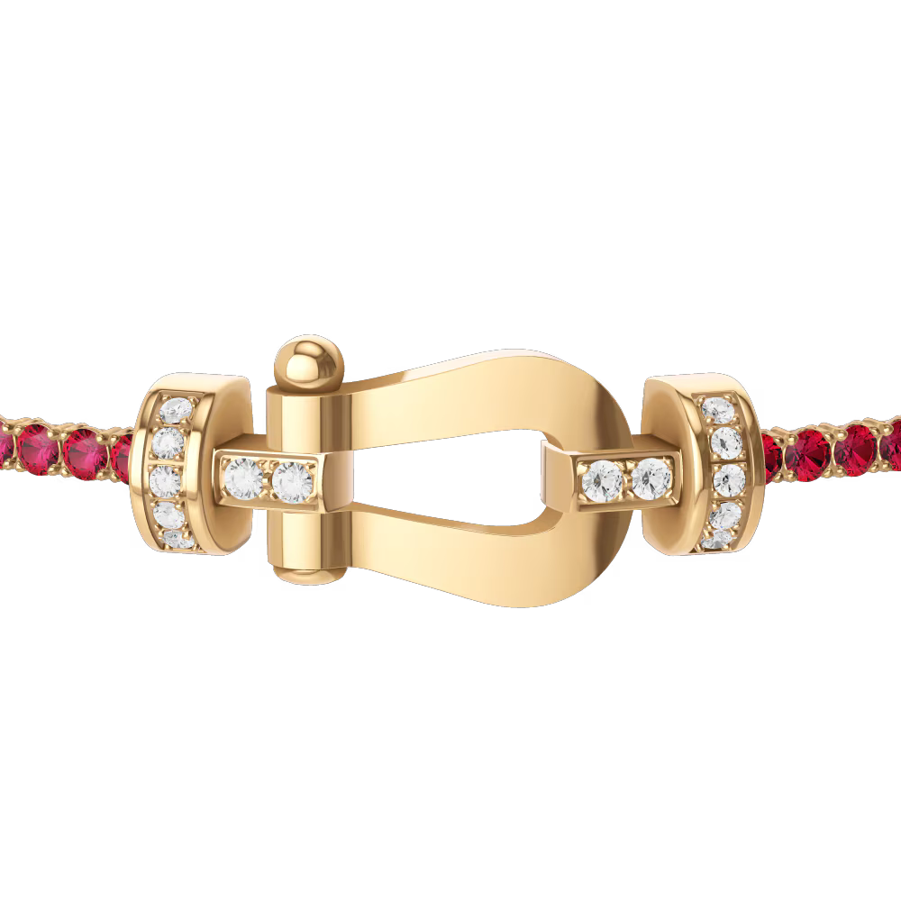Bracelet Force 10, moyen modèle, semi-pavé