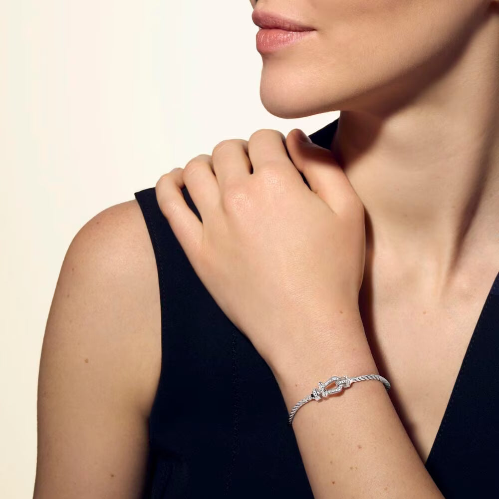 Bracelet Force 10, moyen modèle, pavé