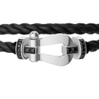 Bracelet Force 10, grand modèle, semi-pavé