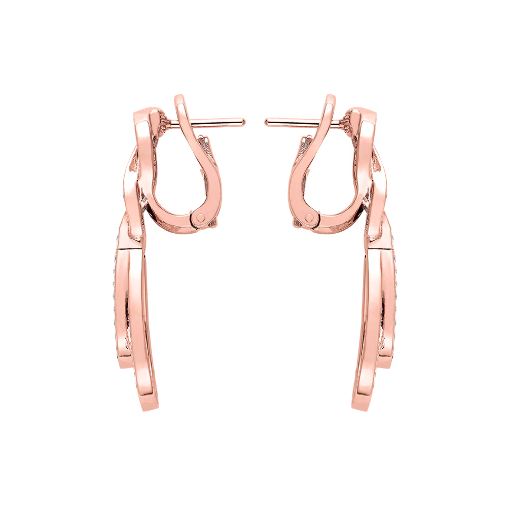 Boucles d'oreilles Chance Infinie, pavées