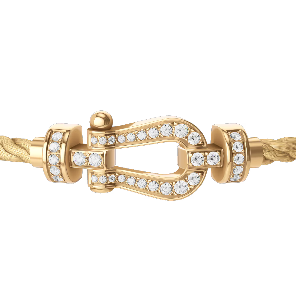 Bracelet Force 10, moyen modèle, pavé