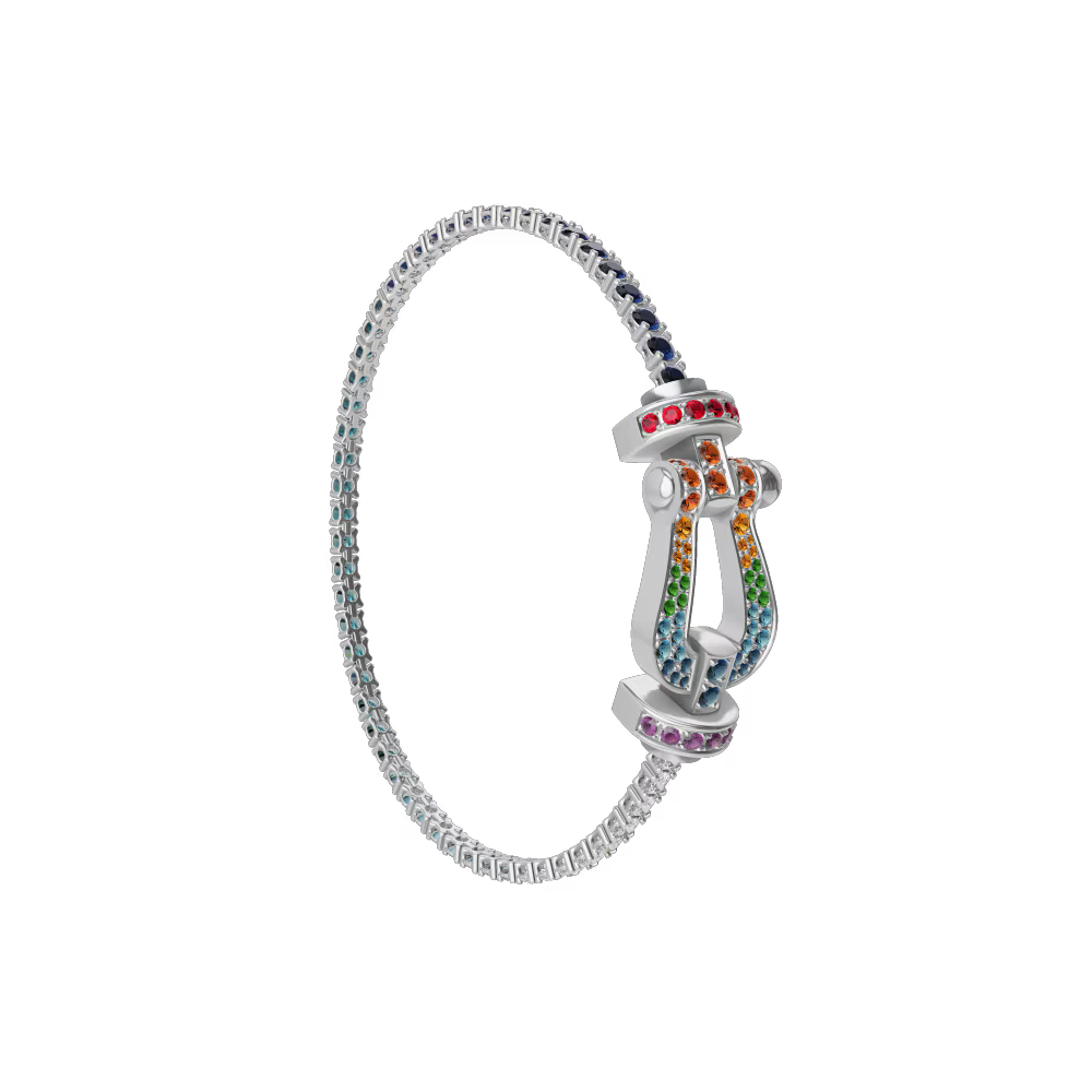 Bracelet Force 10, grand modèle, pavé