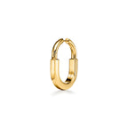 Boucles d’oreilles en or jaune 18 carats et diamants. Medium.