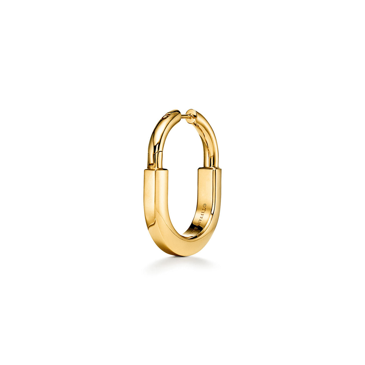 Boucles d’oreilles en or jaune 18 carats et diamants. Medium.