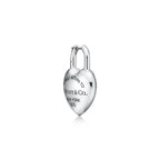 Boucles d’oreilles Cœur Plein en argent 925 millièmes