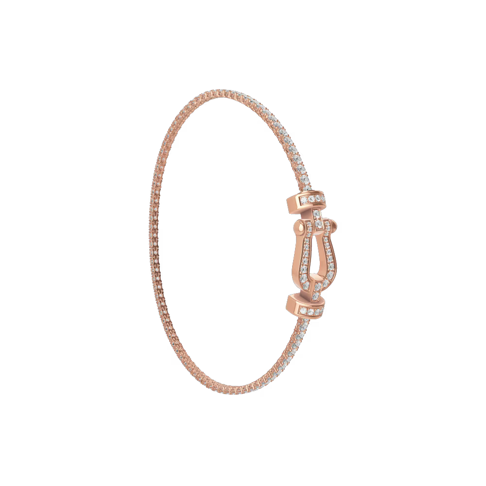 Bracelet Force 10, moyen modèle, pavé