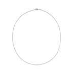 Chaîne en or blanc 18 carats. 40,6 cm.