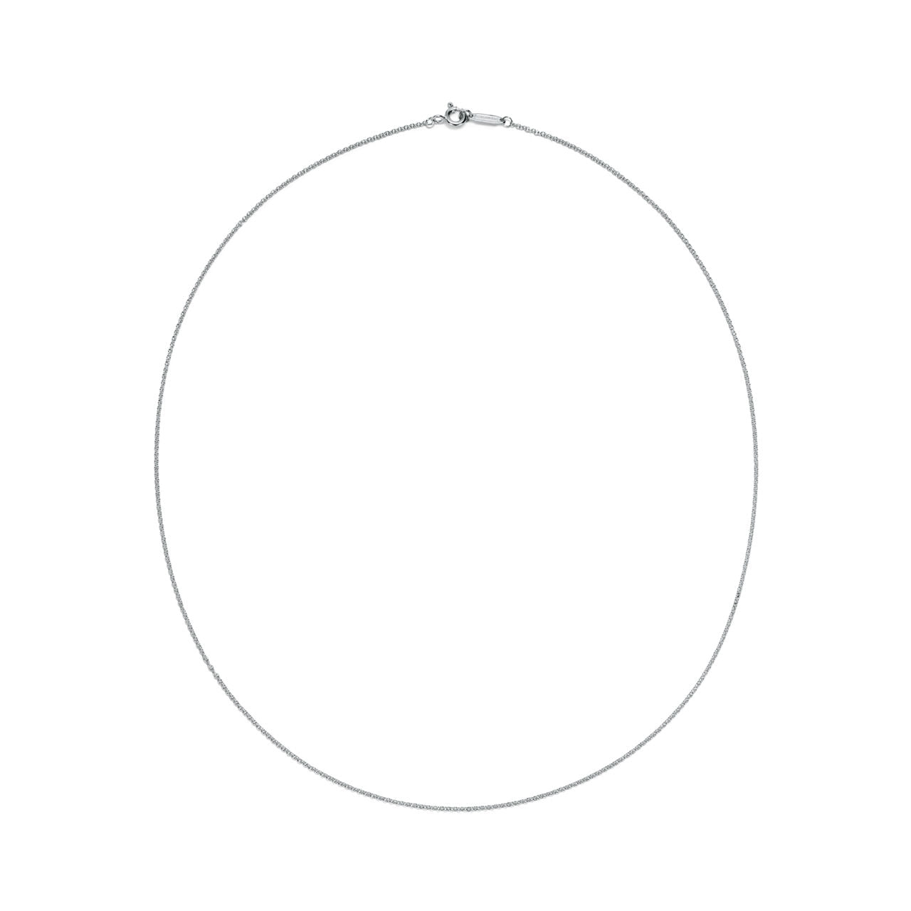 Chaîne en or blanc 18 carats. 40,6 cm.