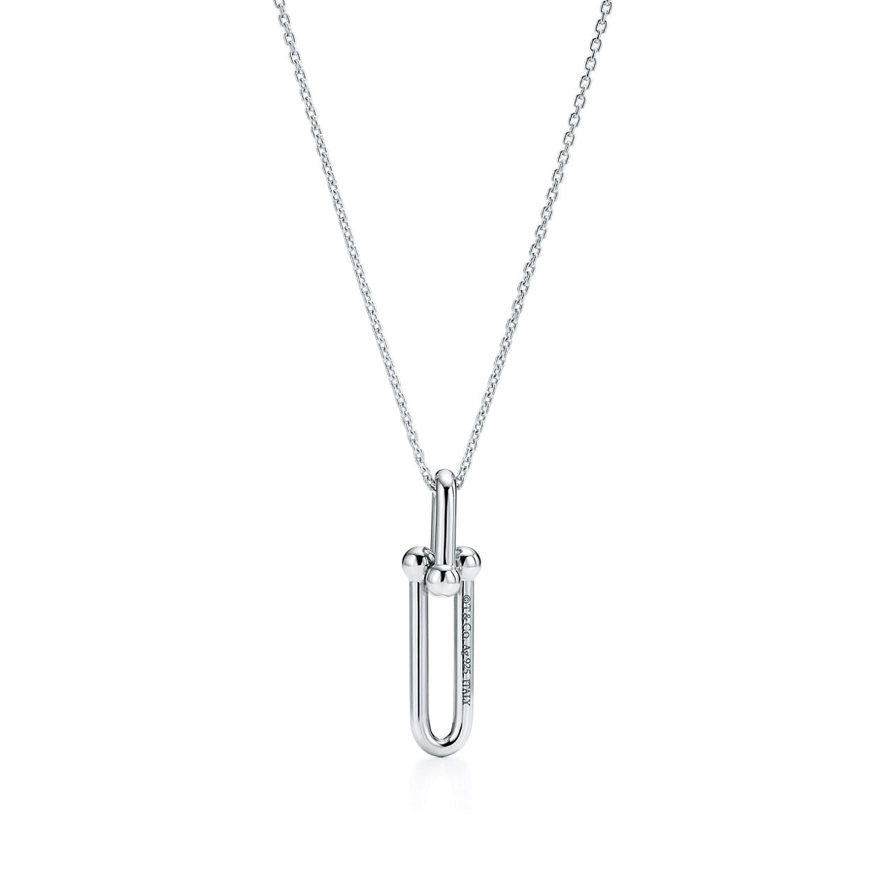 Pendentif à maillons allongés en argent 925 millièmes