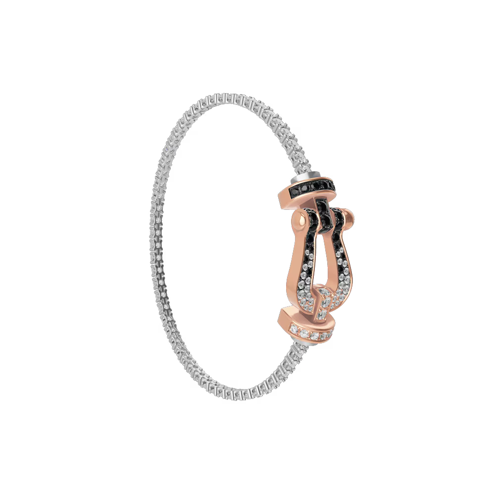 Bracelet Force 10, grand modèle, pavé