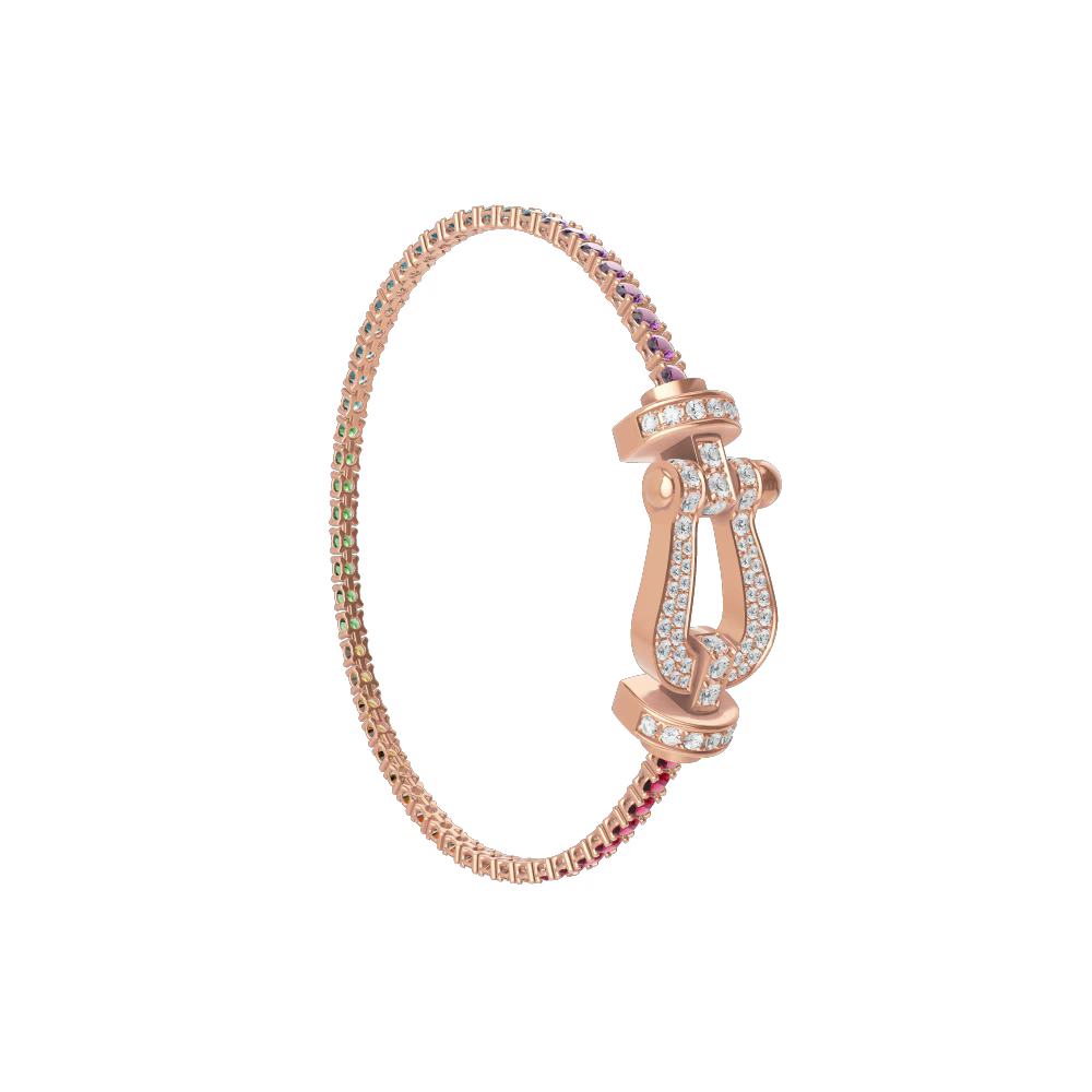 Bracelet Force 10, grand modèle, pavé