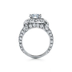 Tiffany & Co. Schlumberger® Bague de fiançailles taille brillant avec anneau en platine 950 millièmes et diamants