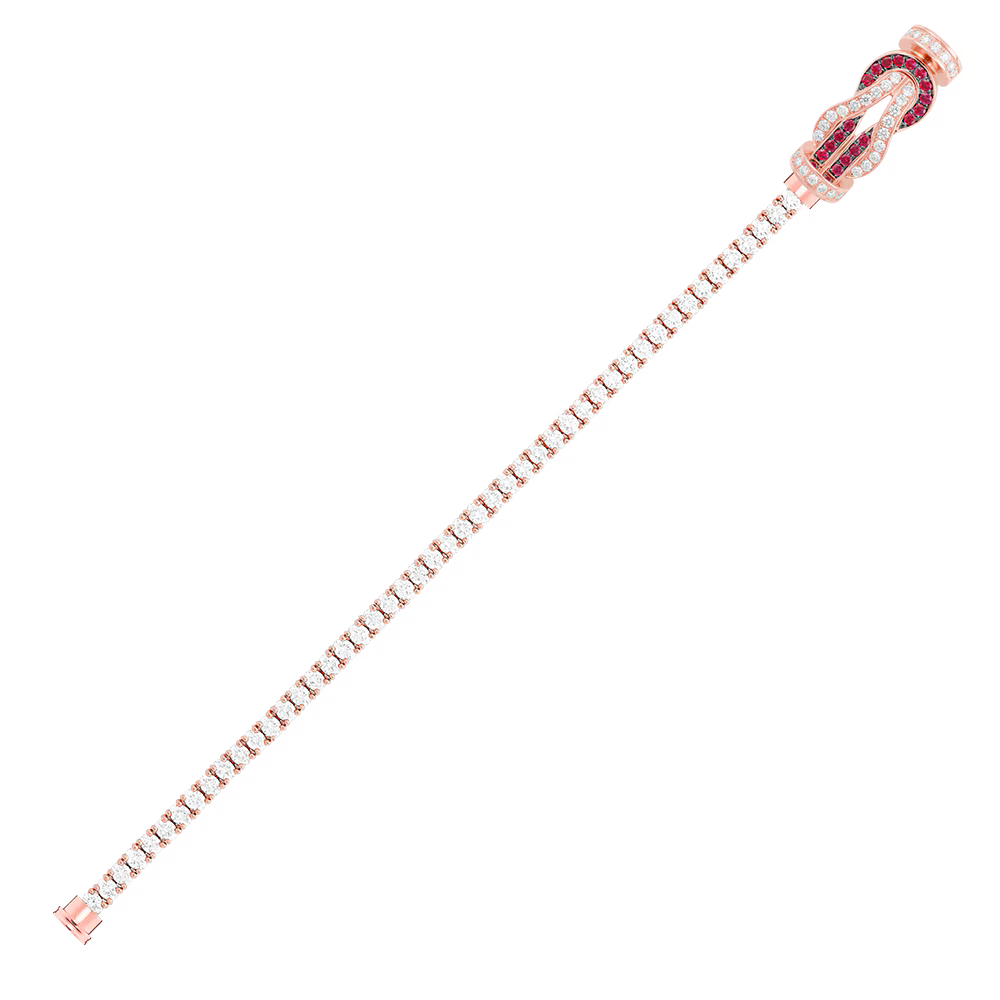 Bracelet Chance Infinie, grand modèle, pavé