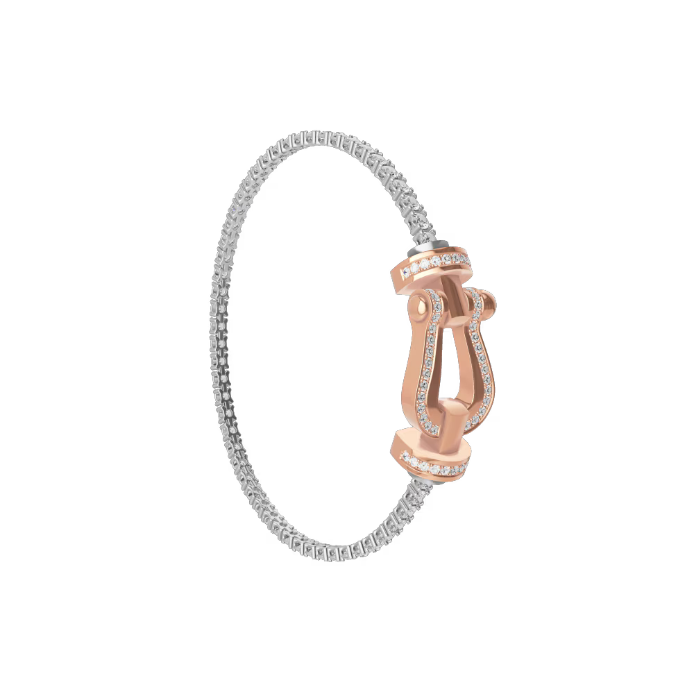 Bracelet Force 10, grand modèle, pavé