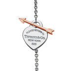 Bracelet Cœur Lovestruck en argent et or rose, small