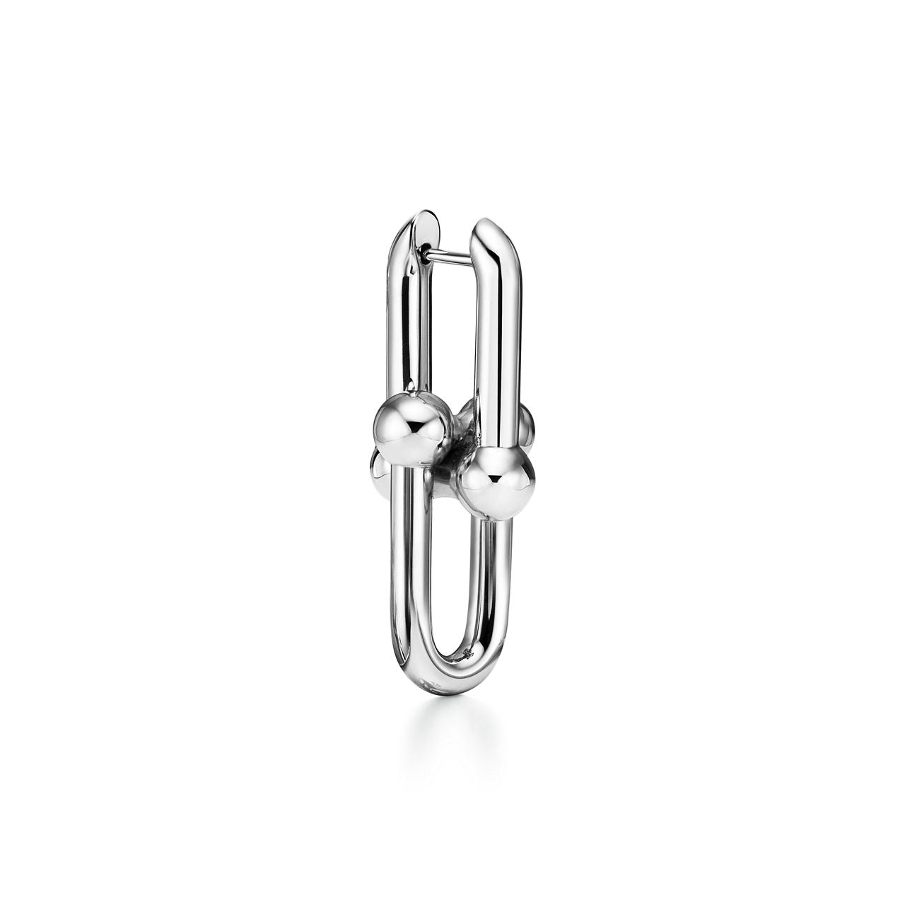 Boucles d’oreilles à maillons taille Large en argent 925 millièmes