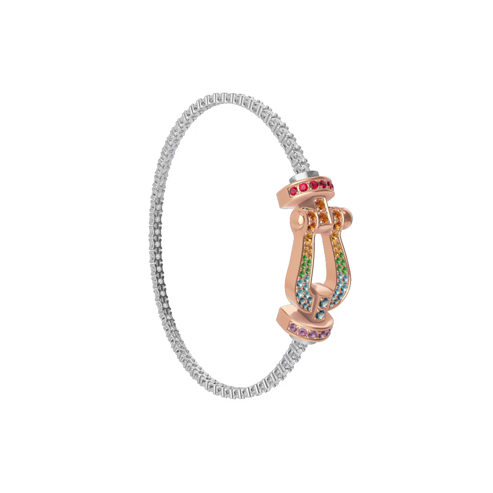 Bracelet Force 10, grand modèle, pavé