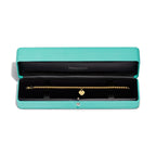 Bracelet de perles Plaque Cœur en or jaune 18 carats