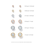 Boucles d’oreilles Diamonds by the Yard® en or rose 18 carats