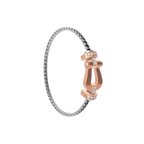 Bracelet Force 10, grand modèle, semi-pavé