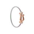 Bracelet Force 10, grand modèle, semi-pavé