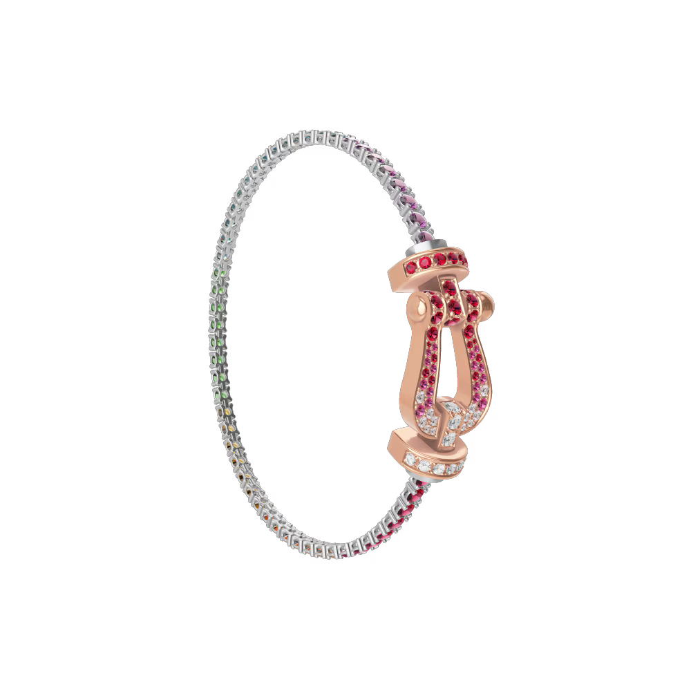 Bracelet Force 10, grand modèle, pavé