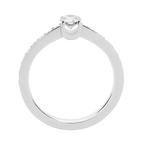 Bague de fiançailles Force 10 Duo pavée 0.30ct