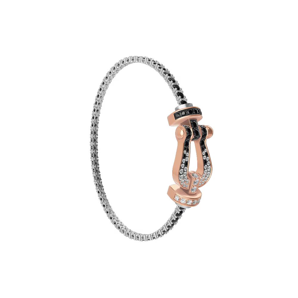 Bracelet Force 10, grand modèle, pavé
