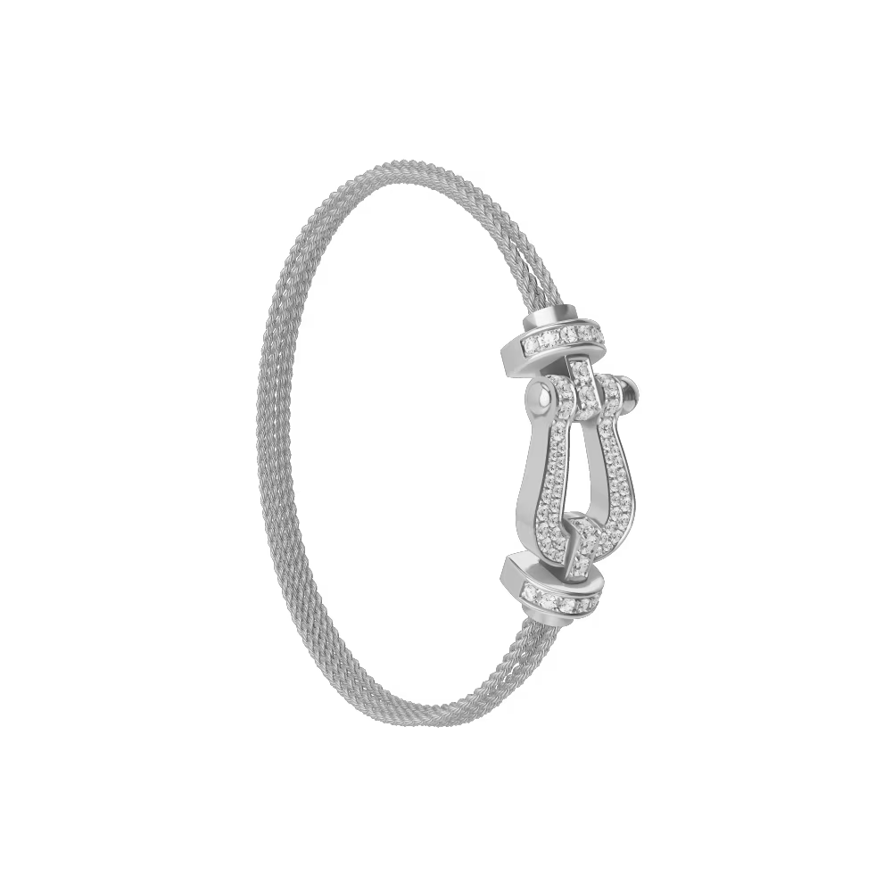 Bracelet Force 10, grand modèle, pavé