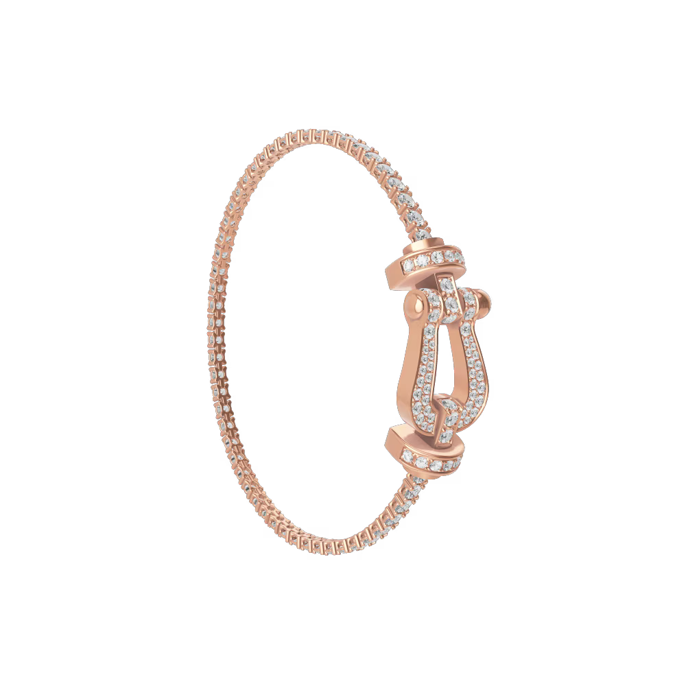 Bracelet Force 10, grand modèle, pavé