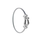Bracelet Force 10, grand modèle, semi-pavé