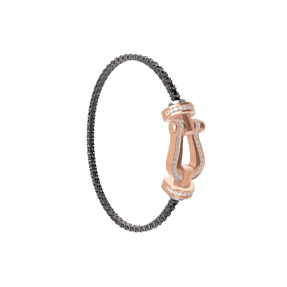Bracelet Force 10, grand modèle, pavé