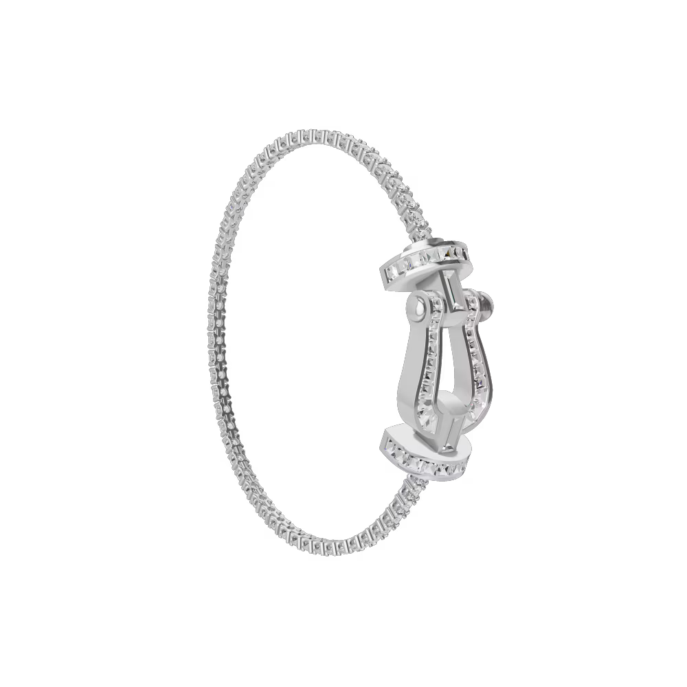 Bracelet Force 10, grand modèle, pavé