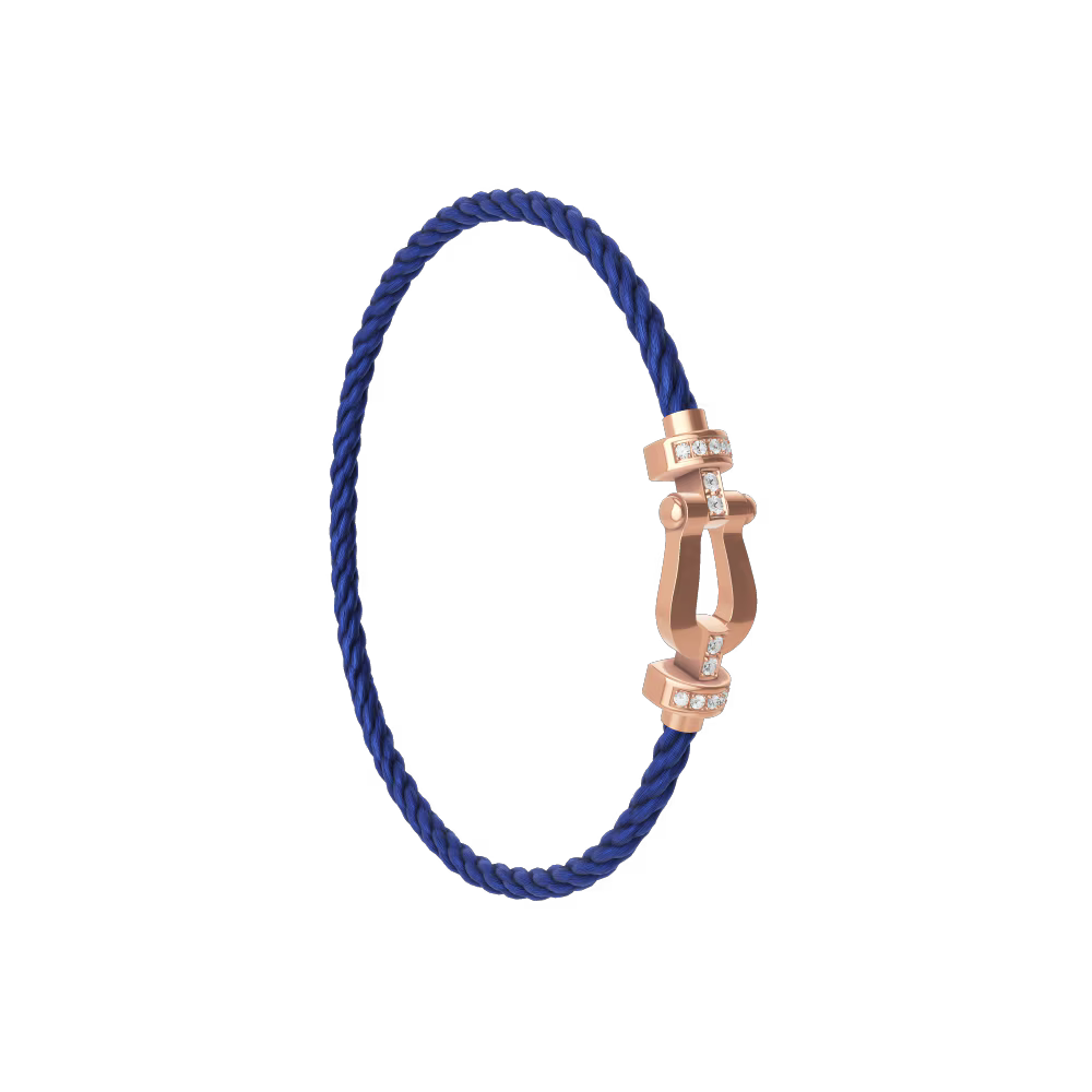 Bracelet Force 10, moyen modèle, semi-pavé