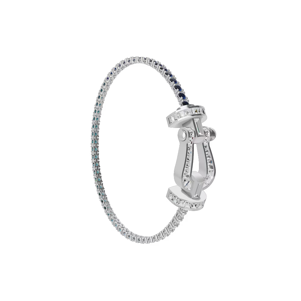 Bracelet Force 10, grand modèle, pavé