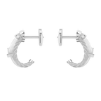 Boucles d'oreilles Force 10 Rise, petit modèle, semi-pavé