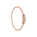 Bracelet Force 10, moyen modèle, semi-pavé