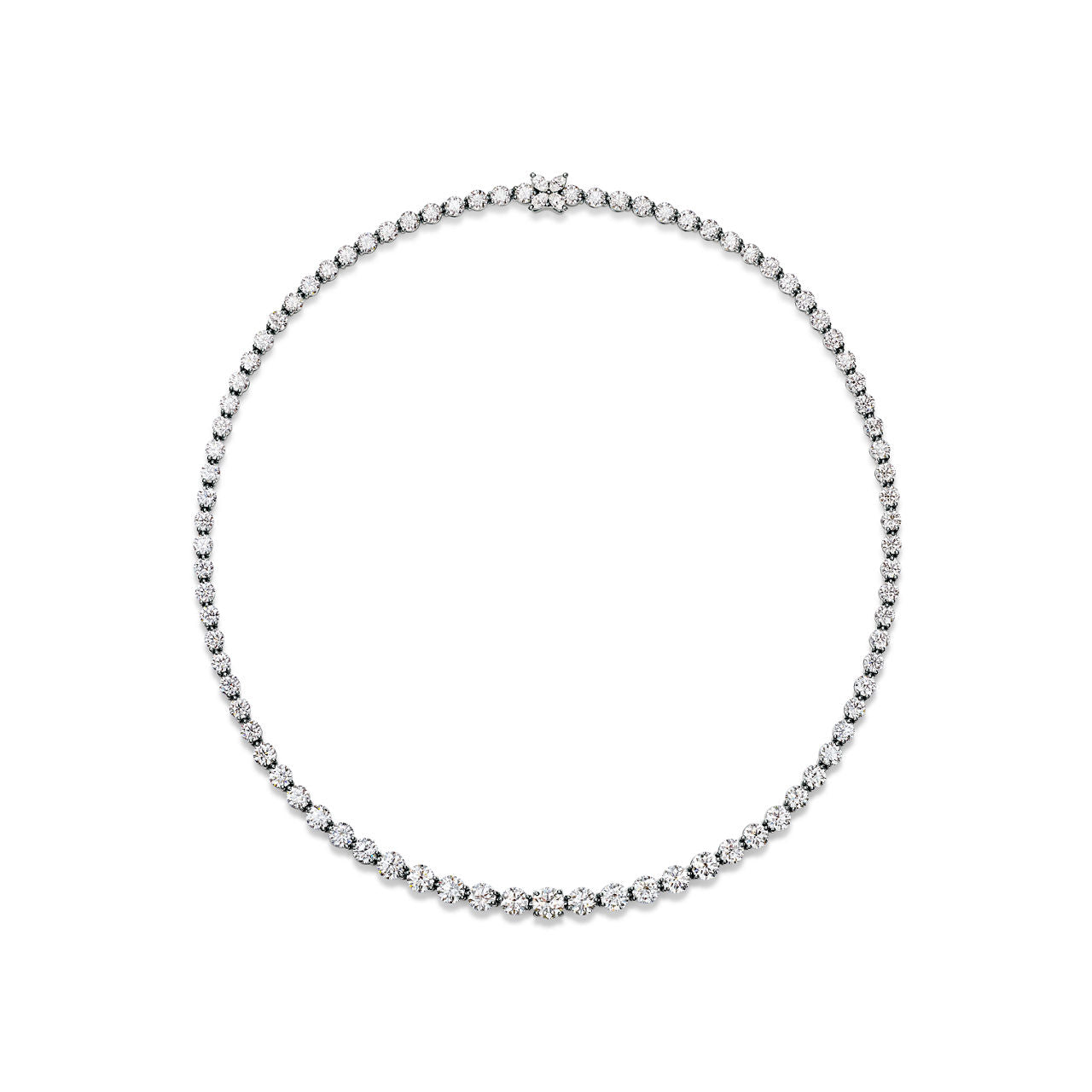 Collier linéaire en diamants avec fermoir Tiffany Victoria®