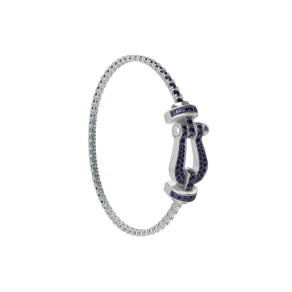 Bracelet Force 10, grand modèle, pavé